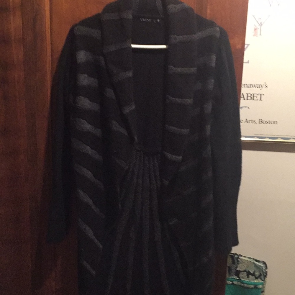 Long Black Sweater: made in Italy !